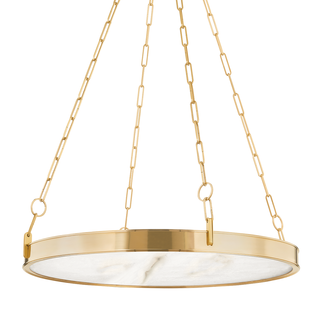 Kirby Chandelier with Aged Brass Finish