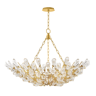 Tulip Chandelier Gold Leaf