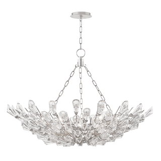 Tulip Chandelier Silver Leaf