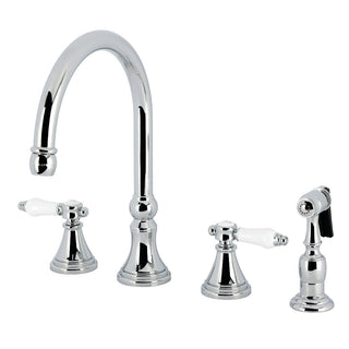 Bel-Air Widespread Kitchen Faucet in Polished Chrome