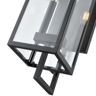 Lamont 2-Light Outdoor Wall Sconce Textured Black