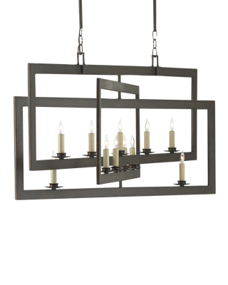 Middleton Bronze Rectangular Chandelier