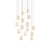 Dove 15-Light Round Multi-Drop Pendant