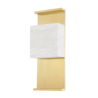 Stern Wall Sconce with Aged Brass Finish
