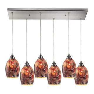 Avalon 30'' Wide 6-Light Pendant - Satin Nickel