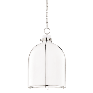 Eldridge Pendant with Polished Nickel Finish
