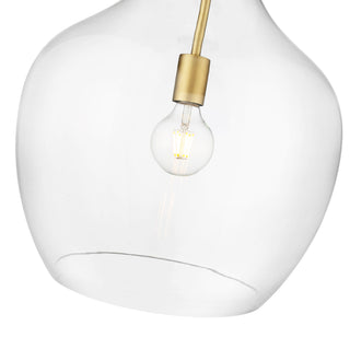 Lamara 1-Light Pendant Light Vintage Brass