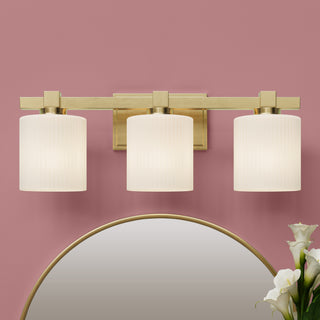 Abelson 3-Light Vanity Vintage Brass