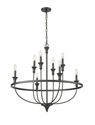 Emery 8-Light Chandelier Ceiling Light Matte Black