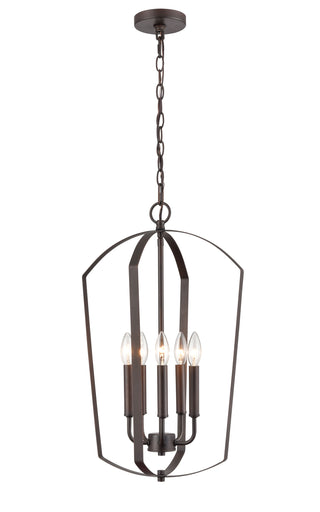 Ivey Lake 5-Light Pendant light Rubbed Bronze