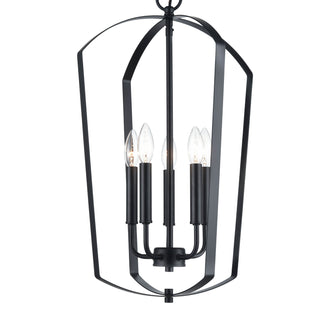 Ivey Lake 5-Light Pendant light Matte Black