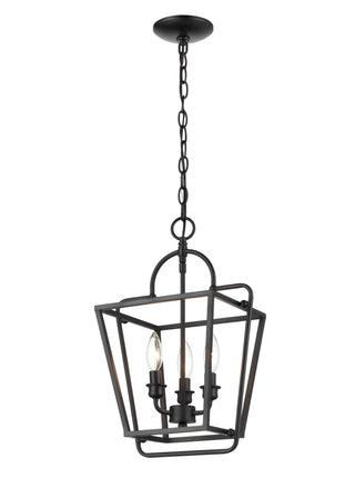 3-Light Pendant light Matte Black