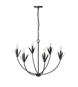 Primrose 6-Light Chandelier Ceiling Light Matte Black
