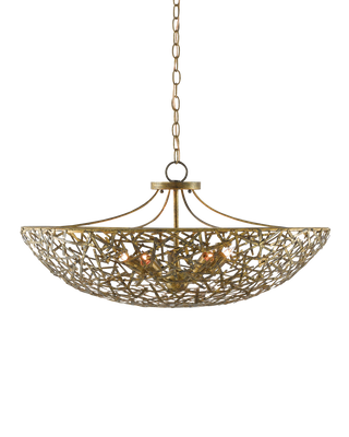 Confetti Bowl Gold Chandelier