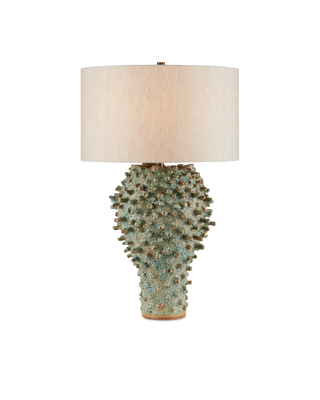 Sea Urchin Green Table Lamp