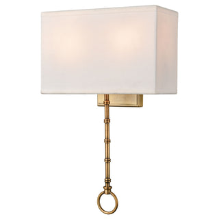 Shannon 17'' High 2-Light Sconce - Warm Brass