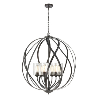 Daisy 32'' Wide 6-Light Chandeliers - Midnight Bronze