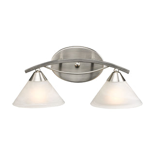 Elysburg 18'' Wide 2-Light Vanity Light - Satin Nickel