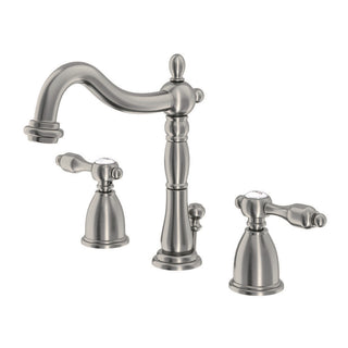 Tudor Widespread Bathroom Faucet in Brushed Nickel