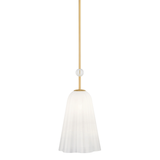 CAMBRIA HEIGHTS Pendant with AGED BRASS Finish