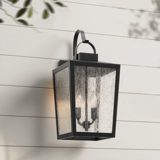 Devens 2-Light Outdoor Wall Sconce Powder Coated Black