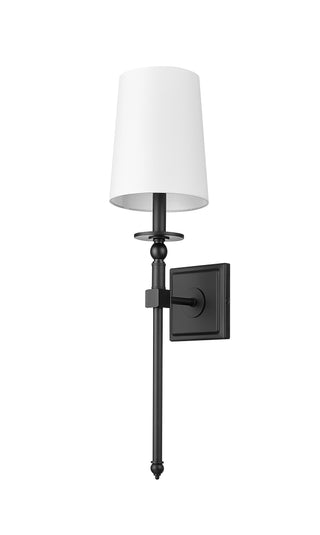 1-Light Wall Sconce Matte Black