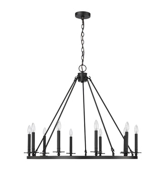 Florence 1 - Light Chandelier Ceiling Light Matte Black