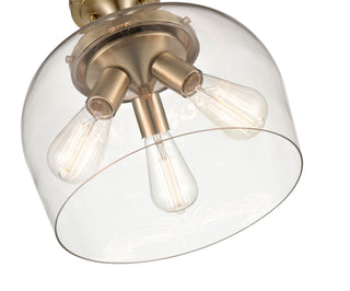 Ashford 3-Light Semi-Flush Ceiling Mount - Modern Gold