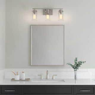 Serena 3-Light Vanity Brushed Nickel