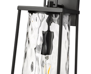 Dutton 1-Light Outdoor Wall Sconce Powder Coated Black