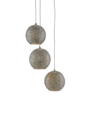 Giro 3-Light Round Multi-Drop Pendant