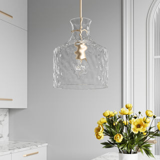 Santorini 1-Light Pendant Light Modern Gold