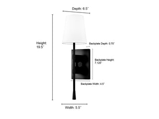 1-Light Wall Sconce Brushed Nickel