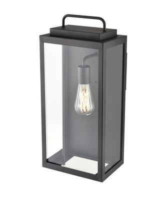 Gallatin 1-Light Outdoor Wall Sconce Textured Black