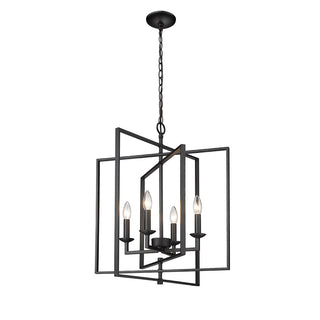 Nellis 4-Light Pendant light Matte Black