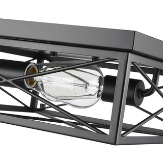2-Light Flushmount Ceiling Light Matte Black