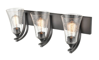 Natalie 3-Light Vanity Matte Black