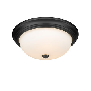 3-Light Flushmount Ceiling Light Matte Black