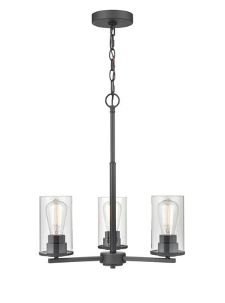 Verlana 3-Light Chandelier Ceiling Light Matte Black