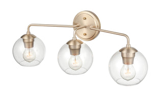 3-Light Vanity Modern Gold