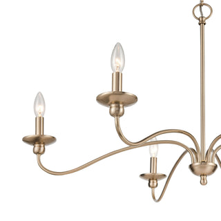 Delvona 6-Light Chandelier Ceiling Light Modern Gold