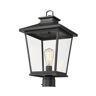 Bellmon 1-Light Outdoor Post Lantern Powder Coated Black
