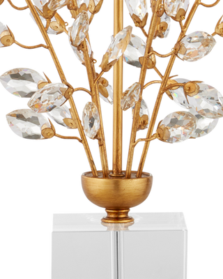 Forget-Me-Not Gold Table Lamp