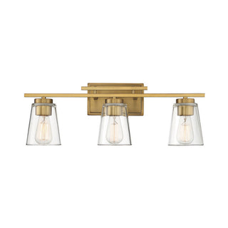 Calhoun 3-Light Bathroom Vanity Light in Warm Brass Warm Brass