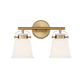 Kaden 2-Light Bathroom Vanity Light in Warm Brass Warm Brass