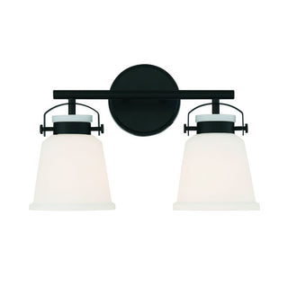 Kaden 2-Light Bathroom Vanity Light in Matte Black Matte Black