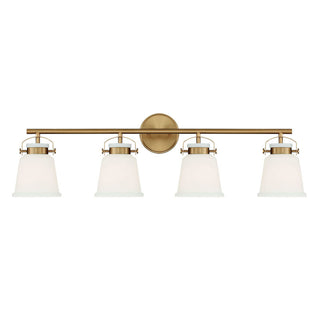 Kaden 4-Light Bathroom Vanity Light in Warm Brass Warm Brass