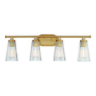 Chantilly 4-Light Bathroom Vanity Light in Warm Brass Warm Brass