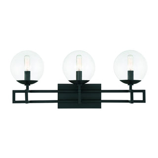 Crosby 3-Light Bathroom Vanity Light in Matte Black Matte Black