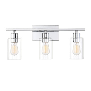 Lambert 3-Light Bathroom Vanity Light in Polished Chrome Polished Chrome